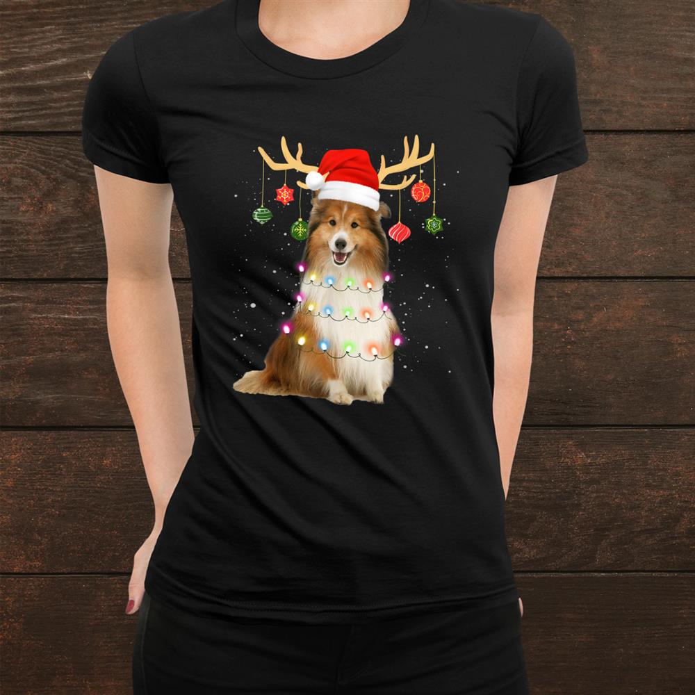 reindeer sheltie dog santa hat christmas light xmas shirt 2.jpg reindeer sheltie dog santa hat christmas light xmas shirt 2.jpg