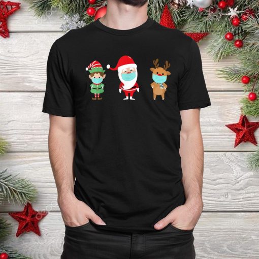 santa reindeer and elf wearing mask funny christmas shirt 1 510x510 1.jpg