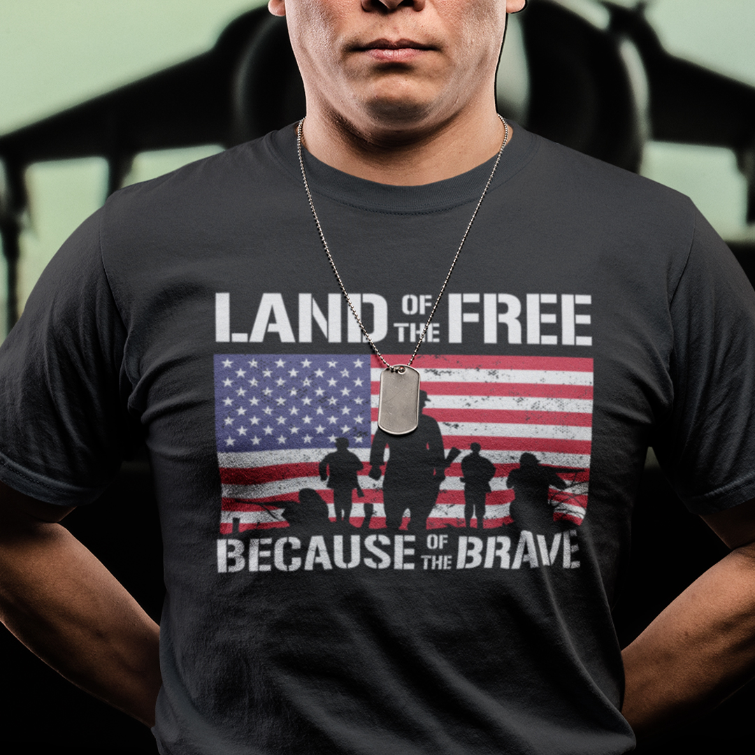 Land Of The Free Because Of The Brave shirt.jpg