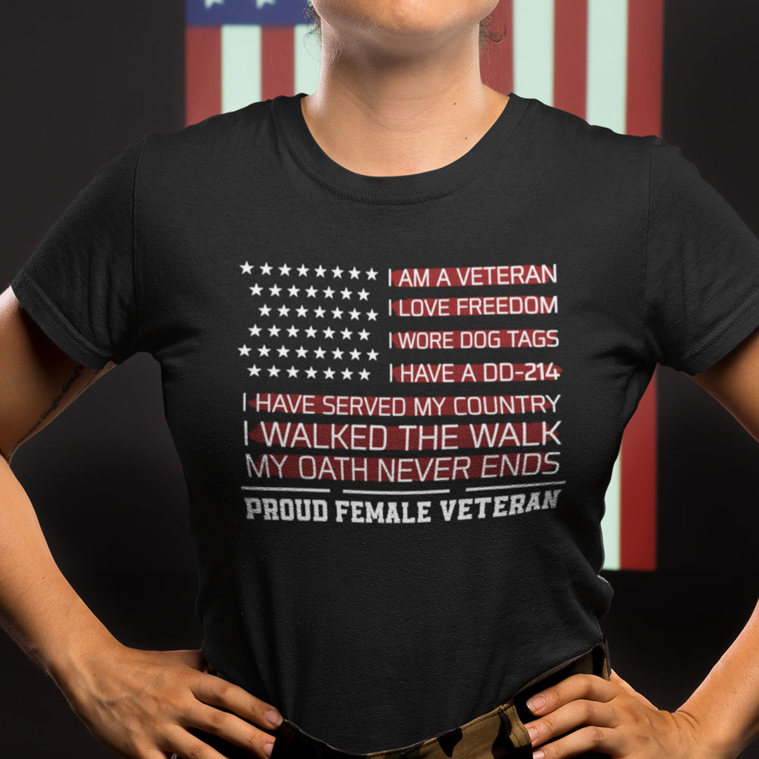 Proud Female Veteran Shirt I Am A Veteran I Have A DD 214 etf.jpg