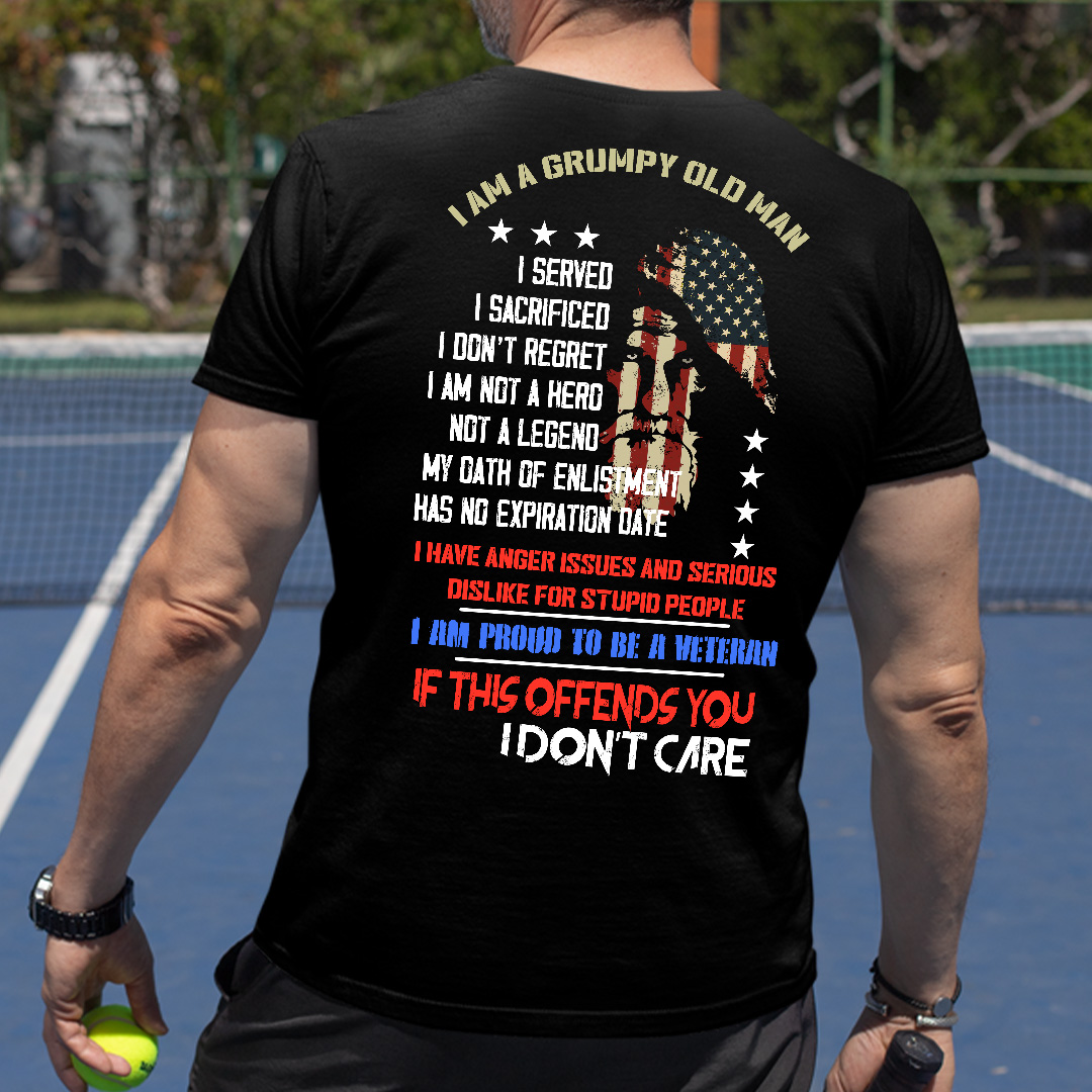 Grumpy Old Man Veteran Shirt If This Offends You I Dont Care 1.jpg