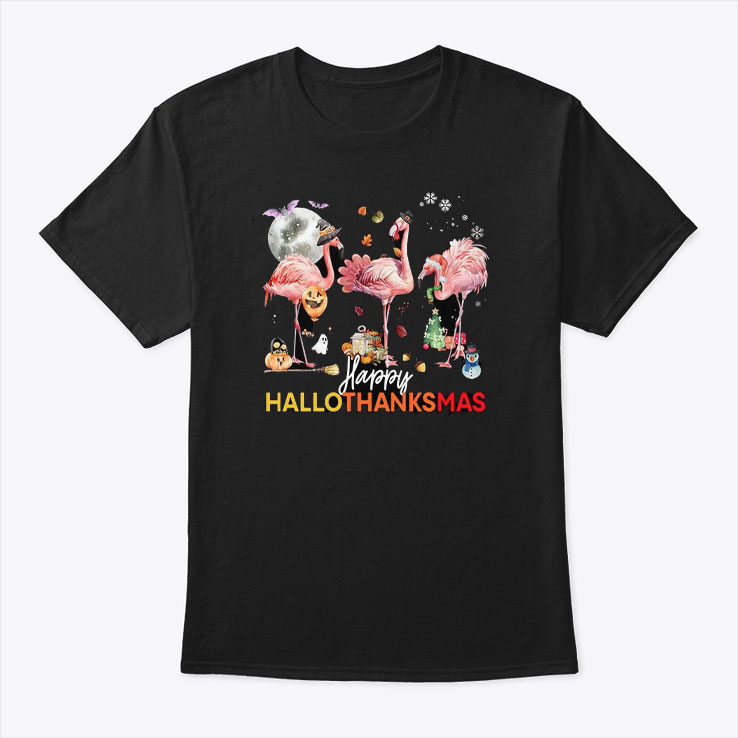 HalloThanksMas Flamingo Shirt 1.jpg