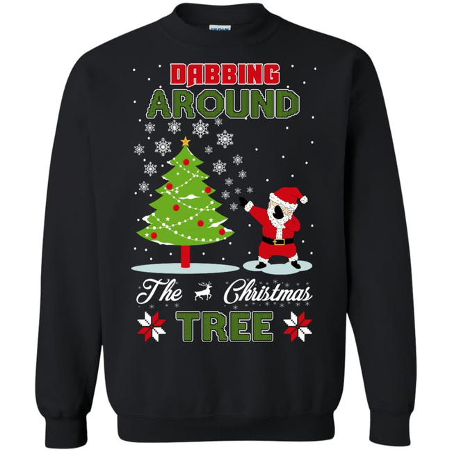 dabbing around the christmas tree t shirt hoodie teecenturycom 16d4308c af48 47d8 8140 61a280b691d4 650x.png
