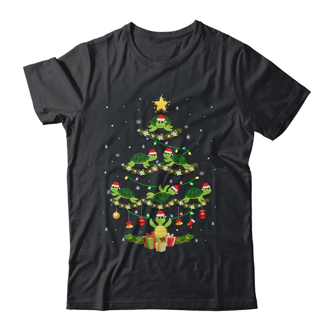Sea Turtles Lover Xmas Gift Sea Turtle Christmas Tree Classic T Shirt Black 650x.jpg