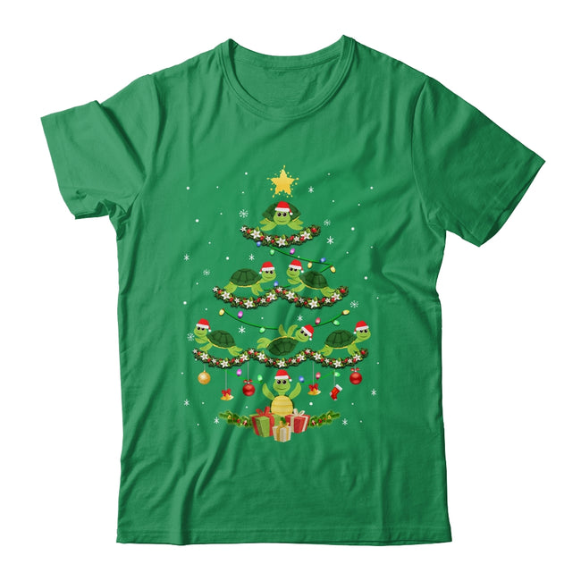 Sea Turtles Lover Xmas Gift Sea Turtle Christmas Tree Classic T Shirt Irish Green 650x.jpg