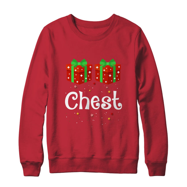 Chest Nuts Matching Chestnuts Christmas Couples Chest Fun Crewneck Sweatshirt Red 650x.jpg