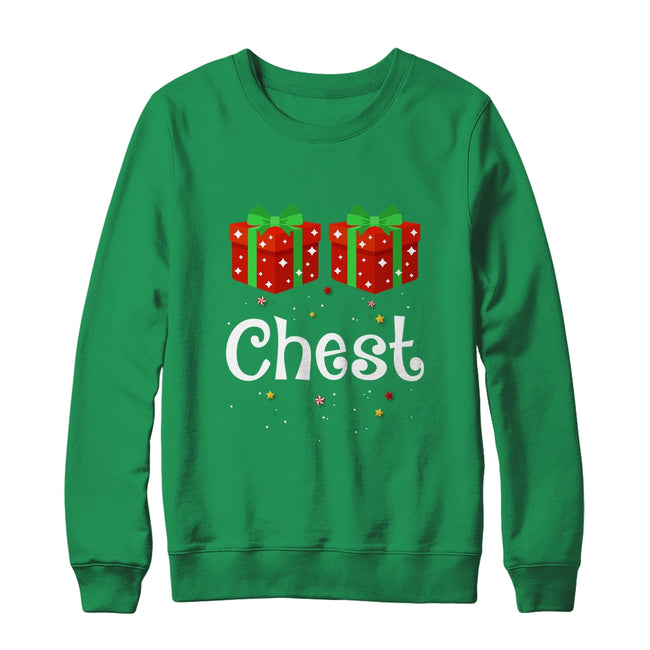 Chest Nuts Matching Chestnuts Christmas Couples Chest Fun Crewneck Sweatshirt Irish Green 650x.jpg