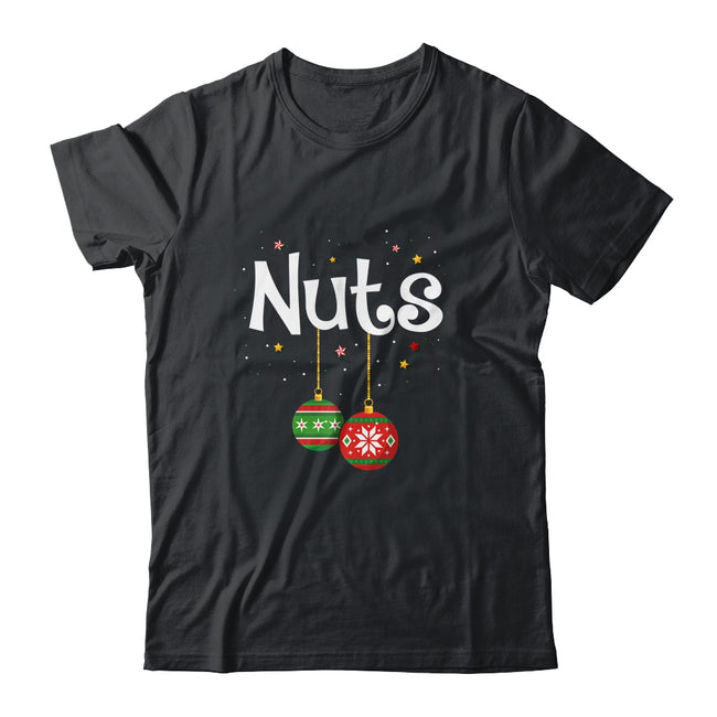 Chest Nuts Matching Chestnuts Christmas Couples Nuts Classic T Shirt Black 650x.jpg