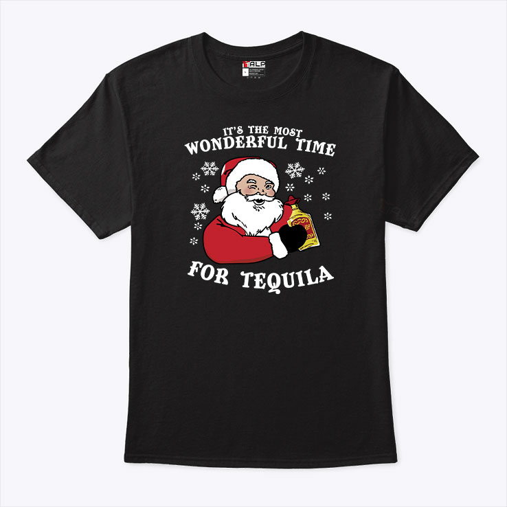 Santa Tequila Shirt Its The Most Wonderful Time For Tequila 1.jpg