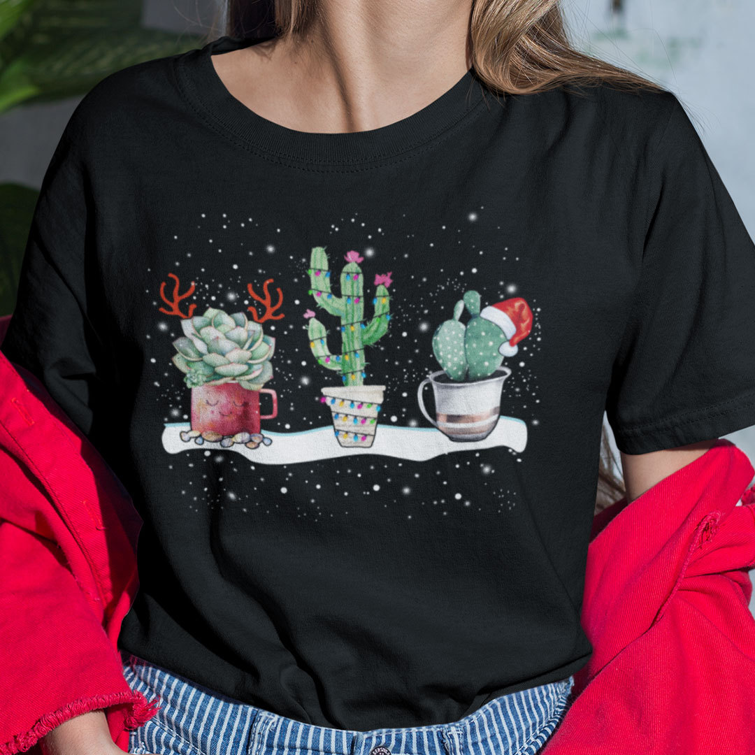 Succulent Shirt Cactus Santa Hat Reindeer mock.jpg