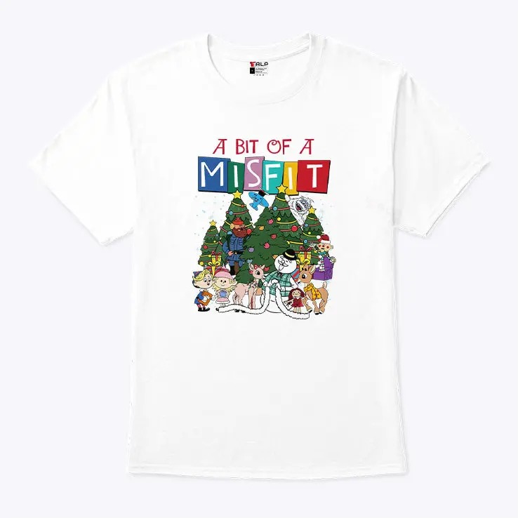 A Bit Of A Misfit Rudolph The Red Nosed Reindeer T Shirt 5.jpg