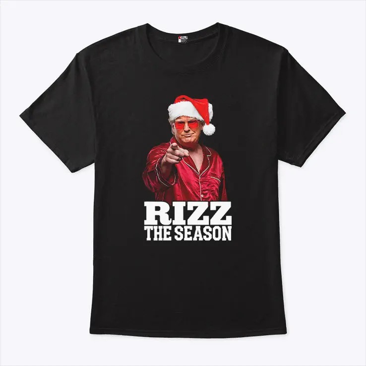 Rizz The Season Trump Christmas Santa Pajama Rizzmas T Shirt 2.jpg