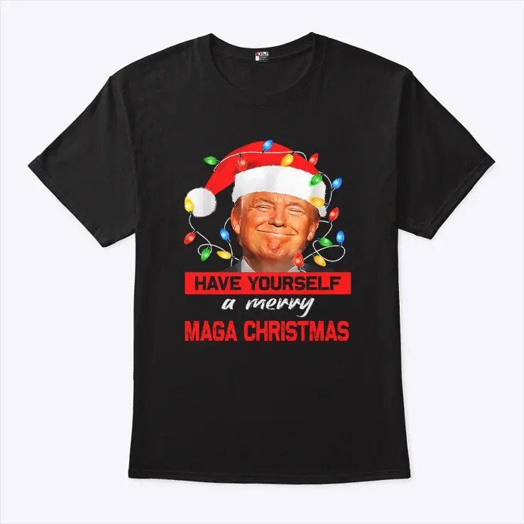 Funny Santa Trump Have Yourself A Merry Maga Christmas Shirt.jpg
