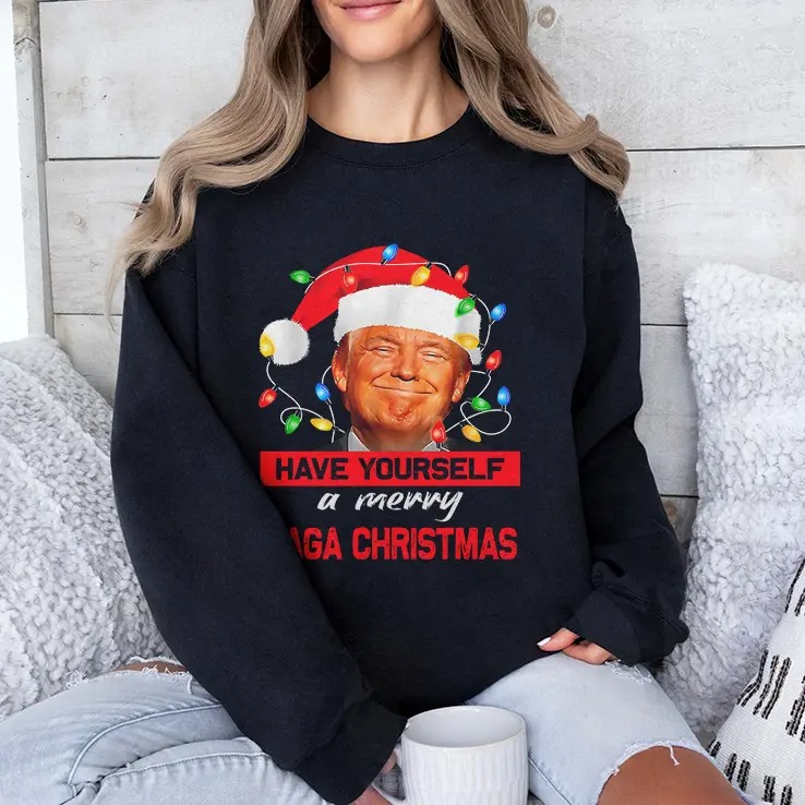 Funny Santa Trump Have Yourself A Merry Maga Christmas Sweatshirt.jpg Funny Santa Trump Have Yourself A Merry Maga Christmas Sweatshirt.jpg