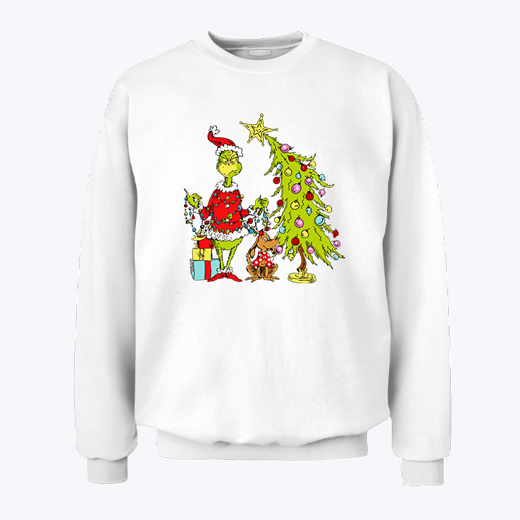 Grinch Christmas Tree Christmas Sweatshirt.jpg