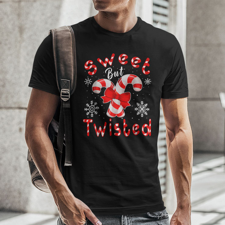 Candy Cane Sweet But Twisted Funny Merry Christmas Shirt.jpg