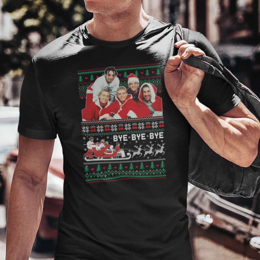 NSYNC Christmas Shirt Bye Bye Bye Ugly Christmas Tee.jpg