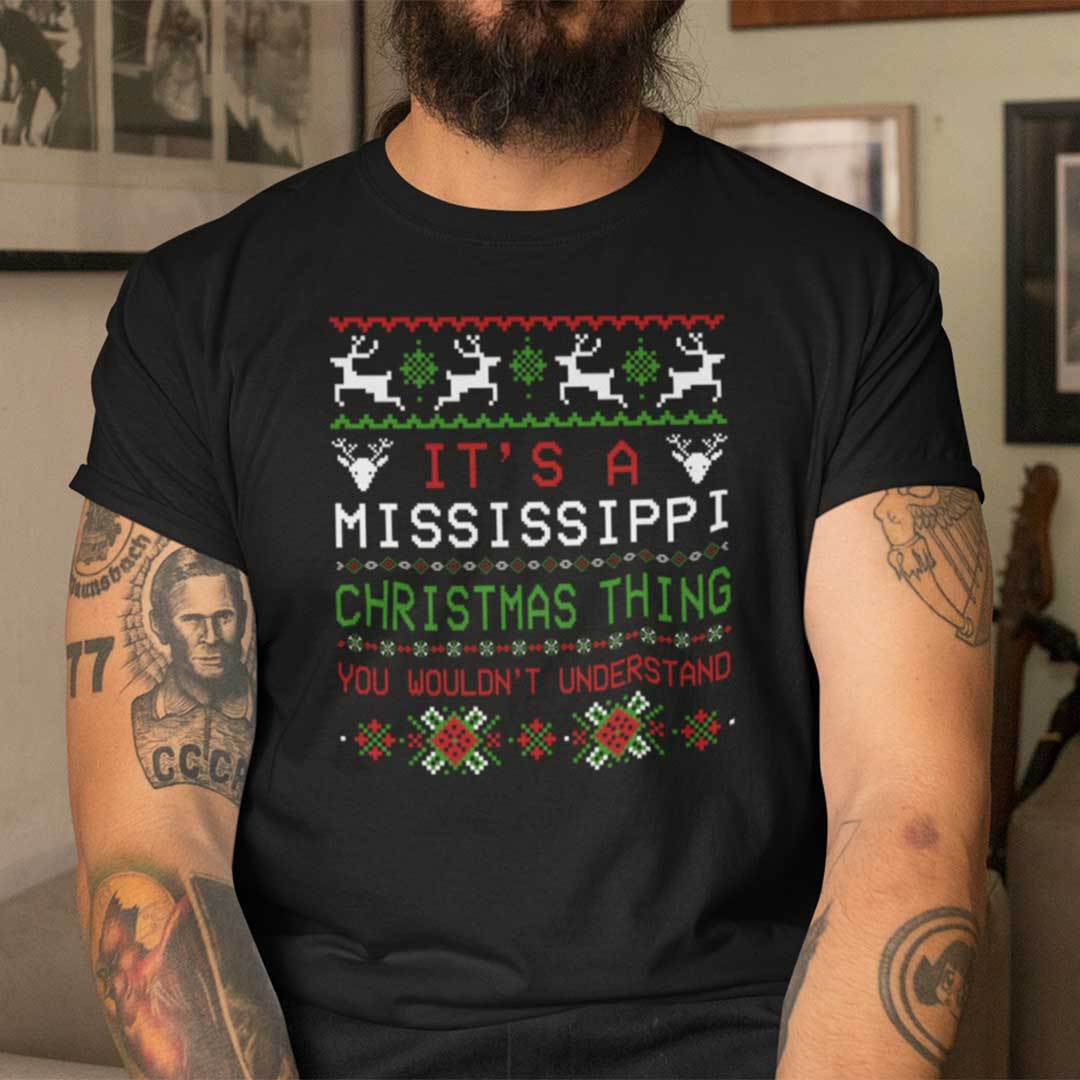 Merry Mississippi Christmas T Shirt Ugly Christmas Shirt.jpg