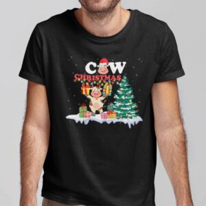 Christmas Cow Shirt Merry Xmas Tee 1.jpg