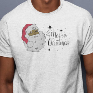Black Santa Claus Merry Chrismas Shirt .jpg