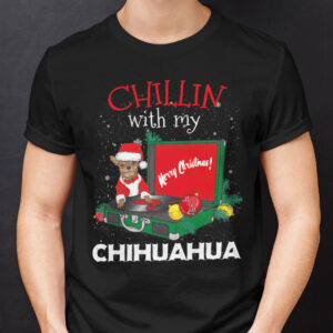 Chihuahua Christmas T Shirt Chillin With My Merry Christmas.jpg