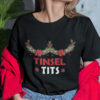 Christmas Maternity Shirt Tinsel Tits Matching Tee.jpg