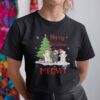Cat Pushing Christmas Tree Shirt Merry Christmas Meowy.jpg