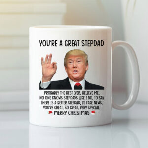 Donald Trump Youre A Great Stepdad Merry Christmas Mug.jpg