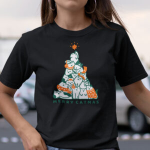 Merry Catmas Shirt Cat Pine Tree Tee.jpg
