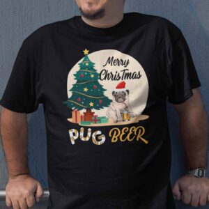 Beer Christmas Tree Shirt Merry Christmas Pug Beer.jpg