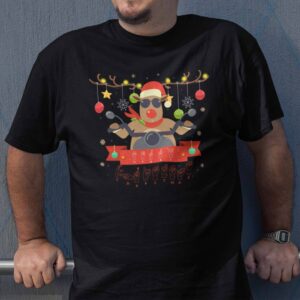 Santa Hat Reindeer Christmas Sign Language Shirt.jpg