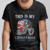Santa This is My Christmas Pajama Shirt Xmas Lights Funny Holiday T shirt.jpg