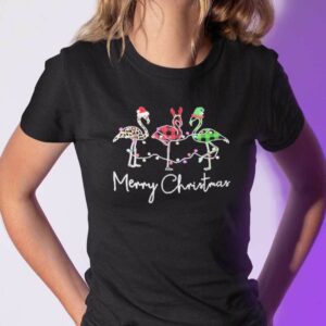 Merry Christmas Flamingos Light Shirt.jpg