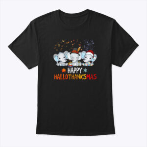 Happy Hallothanksmas Elephant Shirt 1 1.jpg