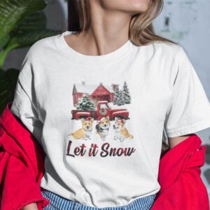 Let It Snow Corgi Dog Christmas Shirtsv.jpg
