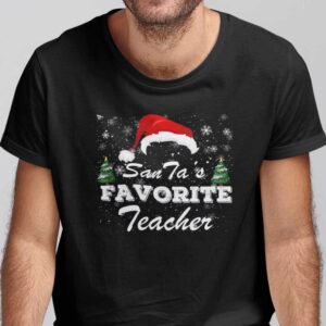 Teacher Christmas Tree Shirt Santas Favorite Teacher 1.jpg