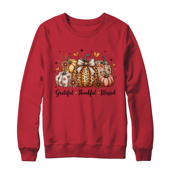 Thankful Grateful Blessed Pumpkin Christian Thanksgiving Fall Shirt Sweatshirt Crewneck Sweatshirt Red 600x.jpg