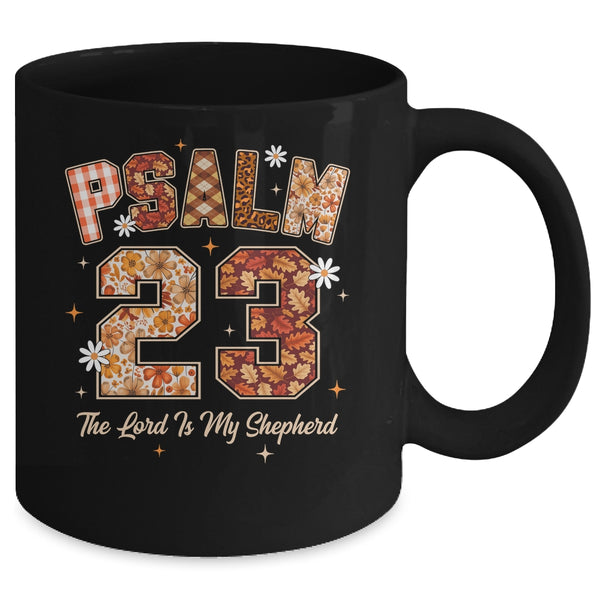Psalm 23 Shirt The Lord Is My Shepherd Christian Faith Bible Mug 11oz Mug Black back 600x.jpg