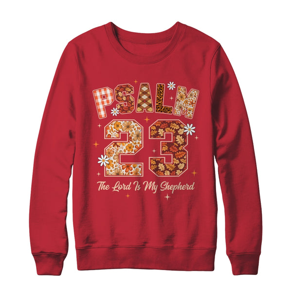Psalm 23 Shirt The Lord Is My Shepherd Christian Faith Bible Shirt Sweatshirt Crewneck Sweatshirt Red 600x.jpg