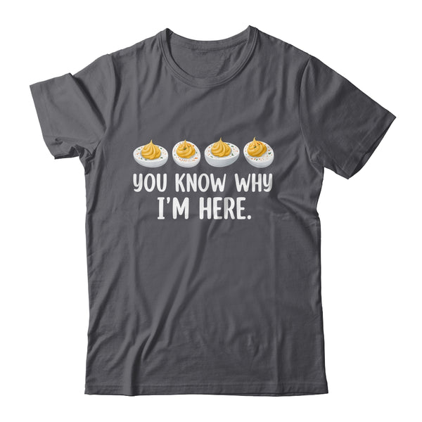Retro Thanksgiving You Know Why I m Here Deviled Egg Funny Shirt Hoodie Classic T Shirt Dark Heather 600x.jpg