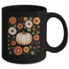Pumpkin Season Wildflower Thanksgiving Autumn Fall Leaves Mug 11oz Mug Black back 600x.jpg