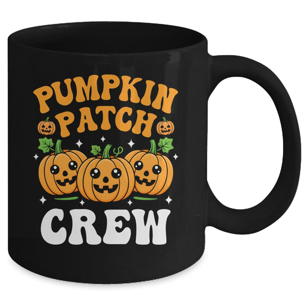 Pumpkin Patch Crew Matching Family Group Fall Autumn Mug 11oz Mug Black back 600x.jpg