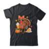 Turkey Drinking Coffee Bow Thanksgiving Womens Turkey Day Shirt Sweatshirt Classic T Shirt Black 600x.jpg