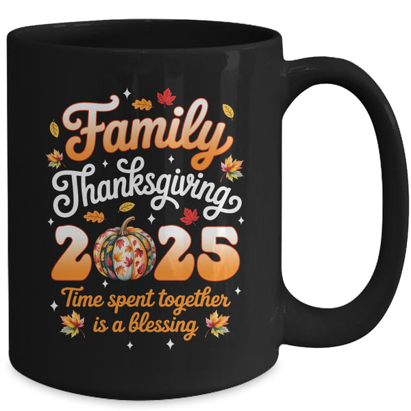 Family Thanksgiving 2025 Thanksgiving Crew Matching Group Mug 15oz Mug Black back 600x.jpg