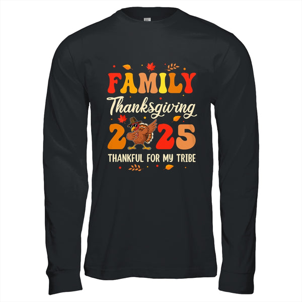 Family Thanksgiving 2025 Crew Dabbing Turkey Group Matching Shirt Hoodie Long Sleeve T Shirt Black 600x.jpg
