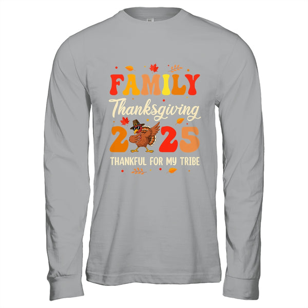 Family Thanksgiving 2025 Crew Dabbing Turkey Group Matching Shirt Hoodie Long Sleeve T Shirt Sport Grey 600x.jpg