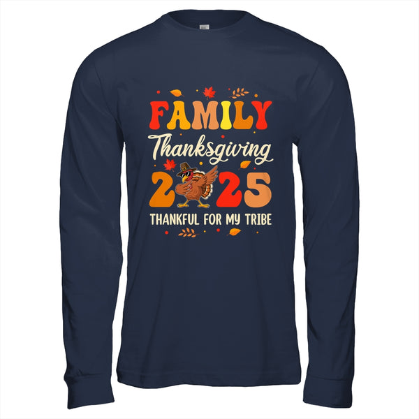 Family Thanksgiving 2025 Crew Dabbing Turkey Group Matching Shirt Hoodie Long Sleeve T Shirt Navy 600x.jpg