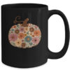 Pumpkin Floral Autumn Fall Season Wildflower Thanksgiving Mug 15oz Mug Black back 600x.jpg