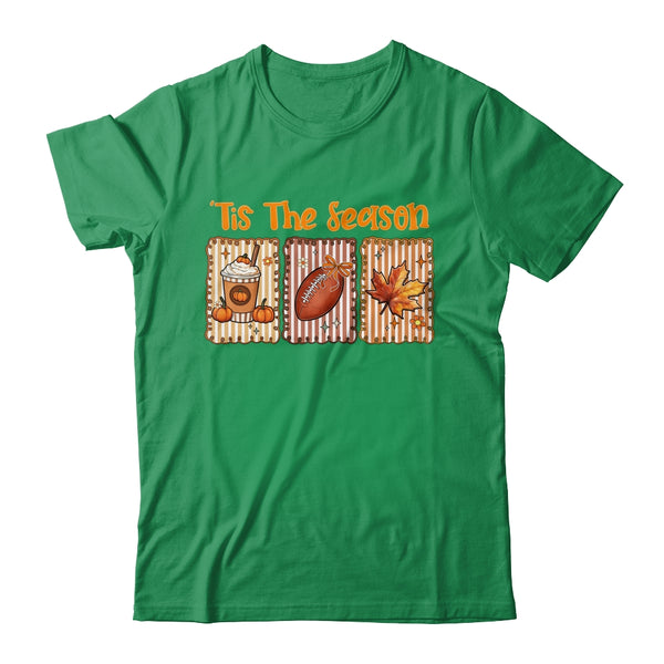 Tis The Season Retro Football Mom Coquette Bow Fall Autumn Shirt Sweatshirt Classic T Shirt Irish Green 600x.jpg