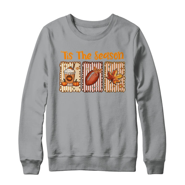 Tis The Season Retro Football Mom Coquette Bow Fall Autumn Shirt Sweatshirt Crewneck Sweatshirt Sport Grey 600x.jpg